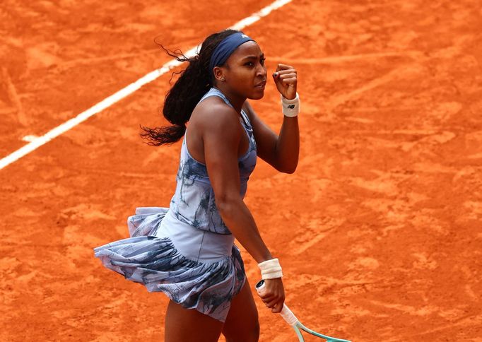 Coco Gauffová ve finále French Open 2025