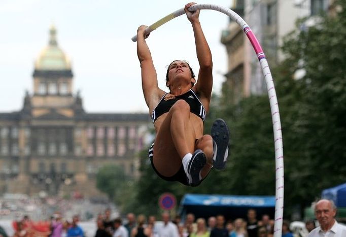 Kateřina Baďurová neměla na Pražské tyčce mezi ženami konkurenci a hladce vyhrála výkonem 446 cm.