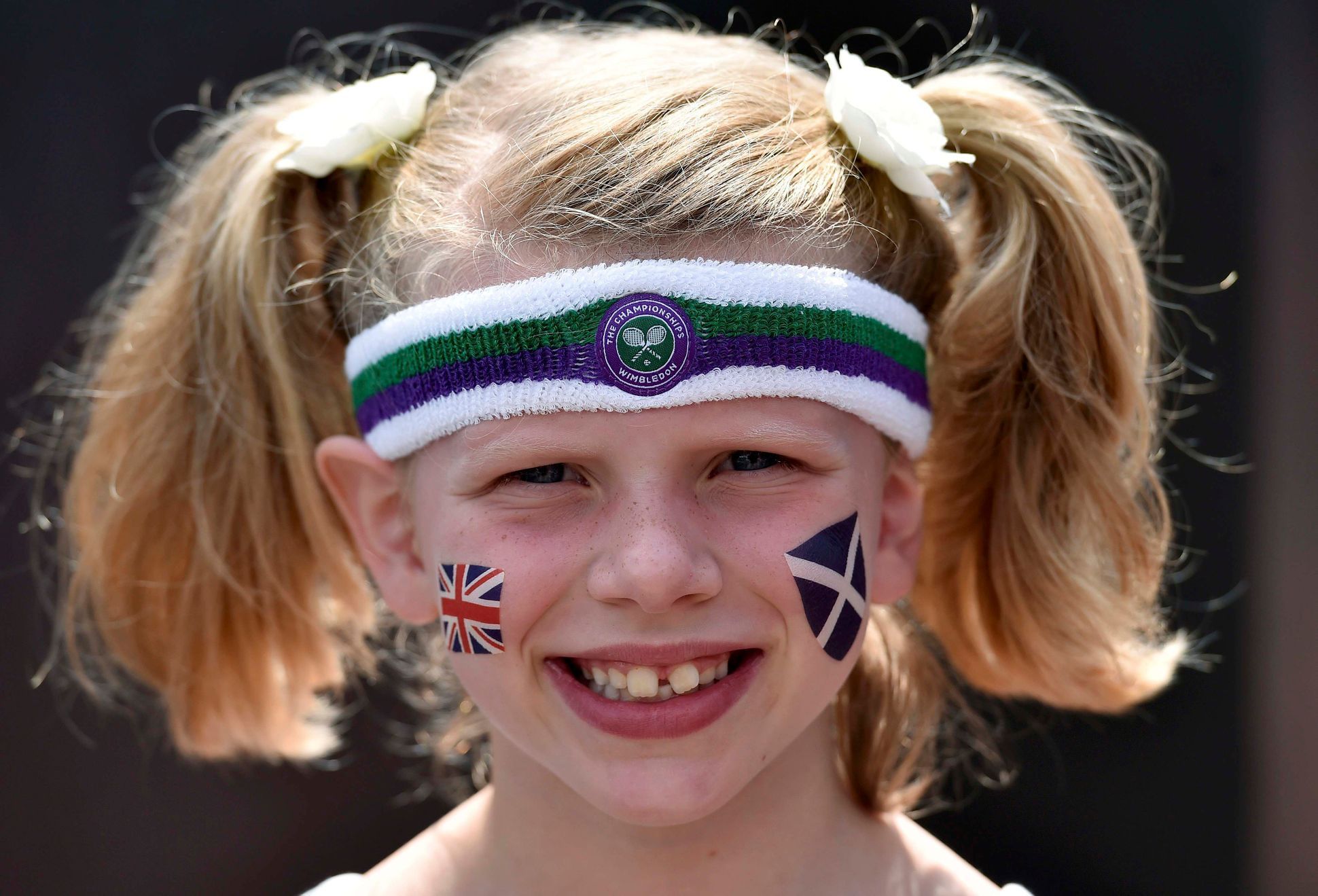 Wimbledon 2015: Xanthie, osmileté fanynka Andyho Murrayho