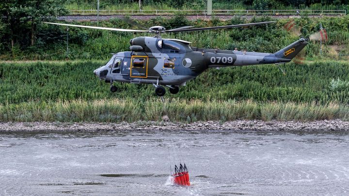 Stalo se to nejhorší, co se mohlo stát, hodnotí požár v Českém Švýcarsku hasič; Zdroj foto: ČTK