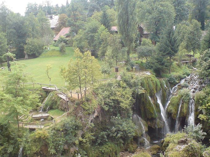 Slunj Rastoke Chorvatsko.