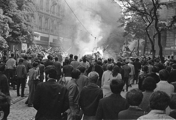 21. srpen 1968 v pražských ulicích.