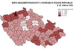 Přehled: Kde jsou lidé bez práce a kde volná místa