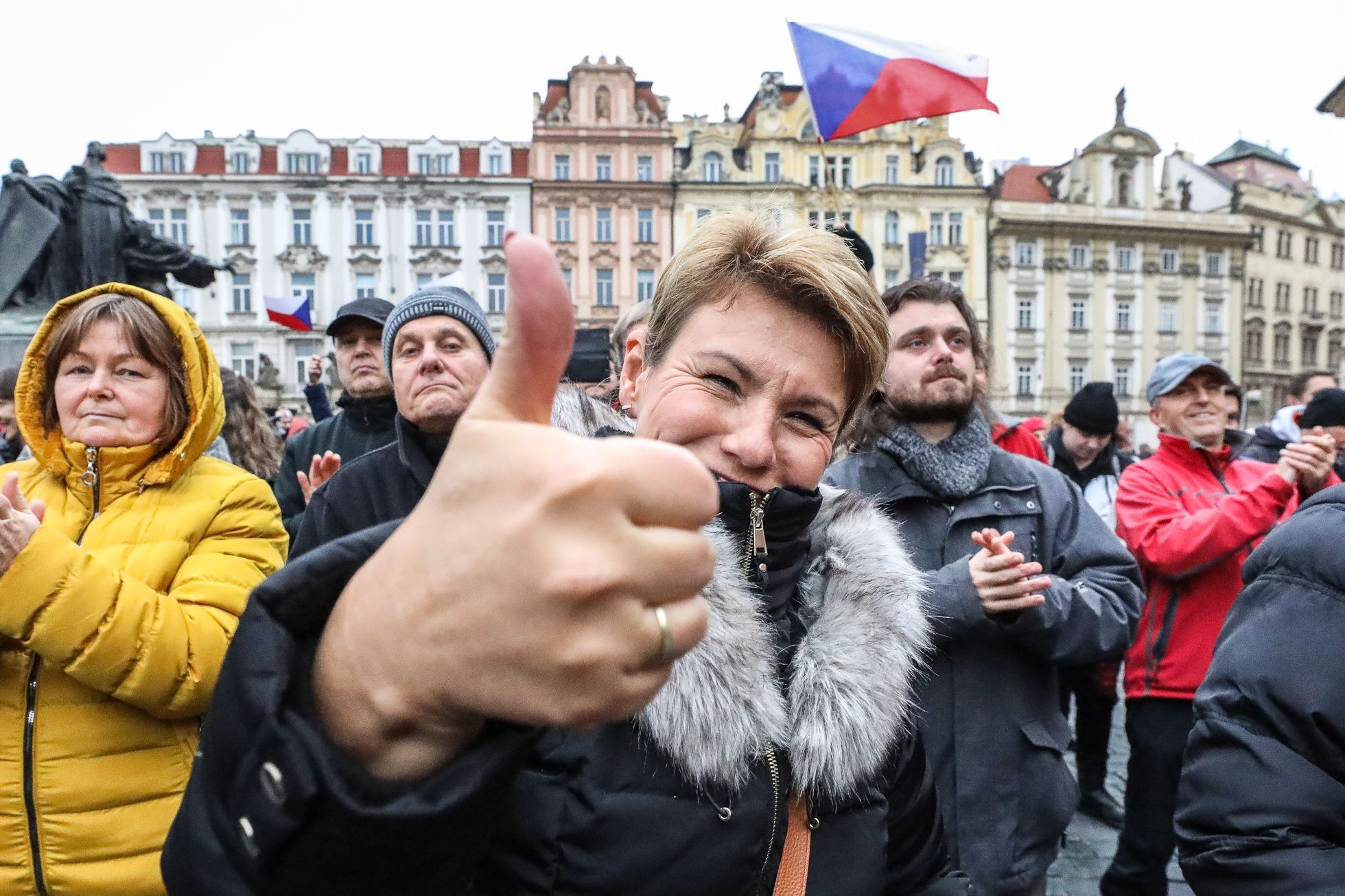 17. listopad 2021, státní svátek, Sametová revoluce, 17. 11. 2021, Národní třída, Hlávkova kolej