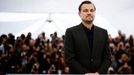 Leonardo DiCaprio na světové premiéře filmu Zabijáci rozkvetlého měsíce na festivalu v Cannes.