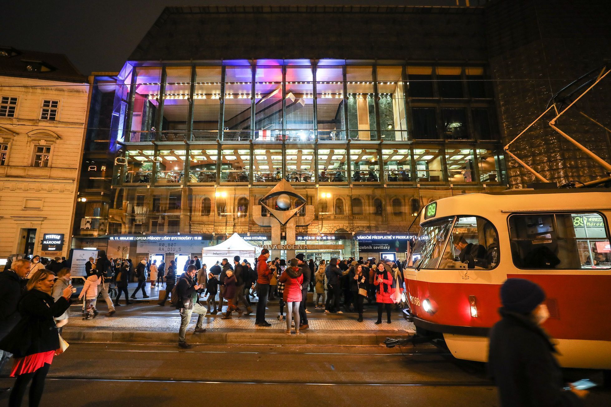 17. listopad 2021, státní svátek, Sametová revoluce, 17. 11. 2021, Národní třída, Hlávkova kolej