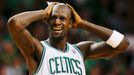 Bostonský Kevin Garnett v šestém zápase finále Východní konference NBA s Miami