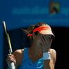 Ana Ivanovičová se raduje z výhry nad Serenou na Australian open 2014