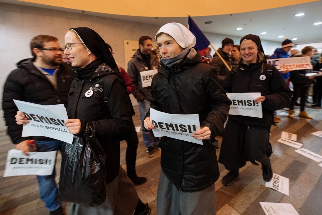 Václavák demonstrace