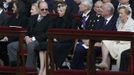 Monaco's Prince Albert and Princess Charlene sit with Belgium's King Albert and Queen Paola (R) before the inaugural mass of Pope Francis at the Vatican, March 19, 2013. Pope Francis celebrates his inaugural mass on Tuesday among political and religious leaders from around the world and amid a wave of hope for a renewal of the scandal-plagued Roman Catholic Church. REUTERS/Alessandro Bianchi (VATICAN - Tags: RELIGION POLITICS ROYALS ENTERTAINMENT) Published: Bře. 19, 2013, 9:35 dop.