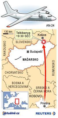 Havárie letadla v Maďarsku