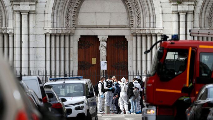 Útok u kostela v Nice.