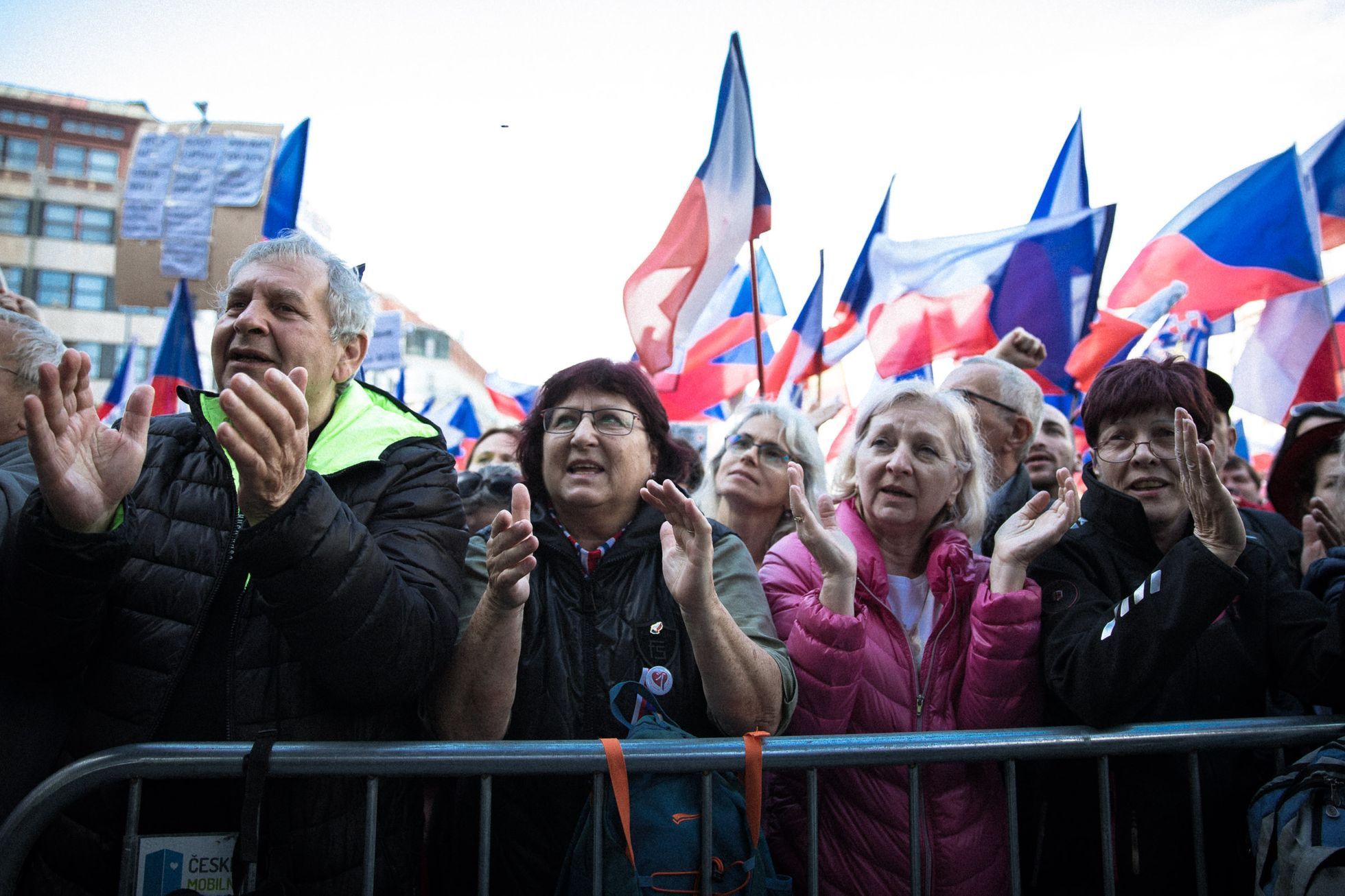 Protivládní demonstrace za demisi vlády 28. října 2022, Václavské náměstí