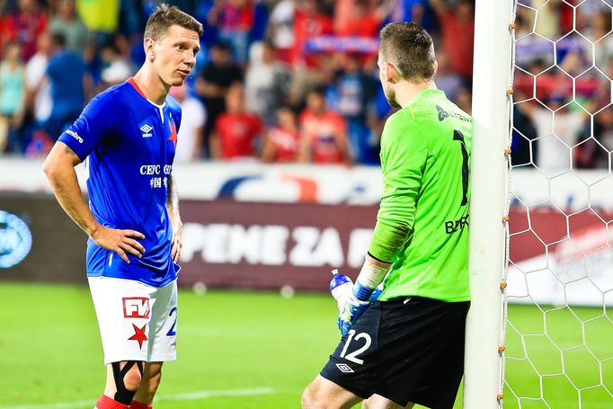 Česká liga: Plzeň - Slavia: Jiří Bílek, Martin Berkovec