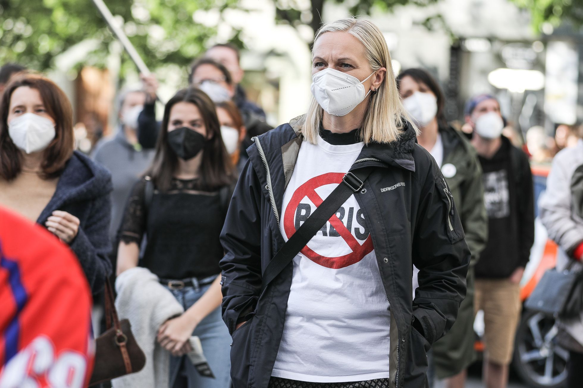 Demonstrace Milion chvilek Václavské náměstí 20. 5. 2021 za odstoupení Marie Benešové