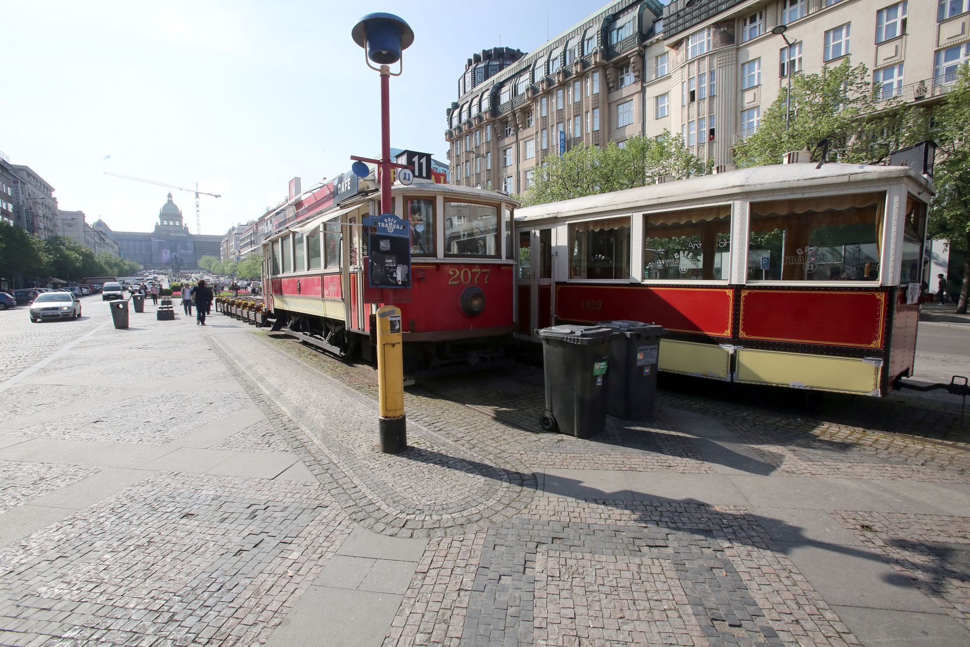 Tramvaje na Václavské náměstí