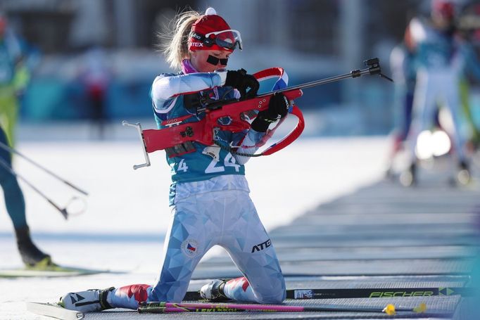 Trénink českých biatlonistů na olympiádě v Pchjongčchangu (Eva Puskarčíková)