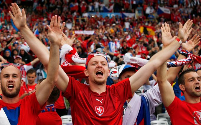 Euro 2016, Česko-Španělsko: čeští fanoušci