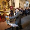 Veřejné rozloučení s Karlem Schwarzenbergem, vystavená rakev v kostele Panny Marie pod řetězem v Praze, Řád Maltézských rytířů