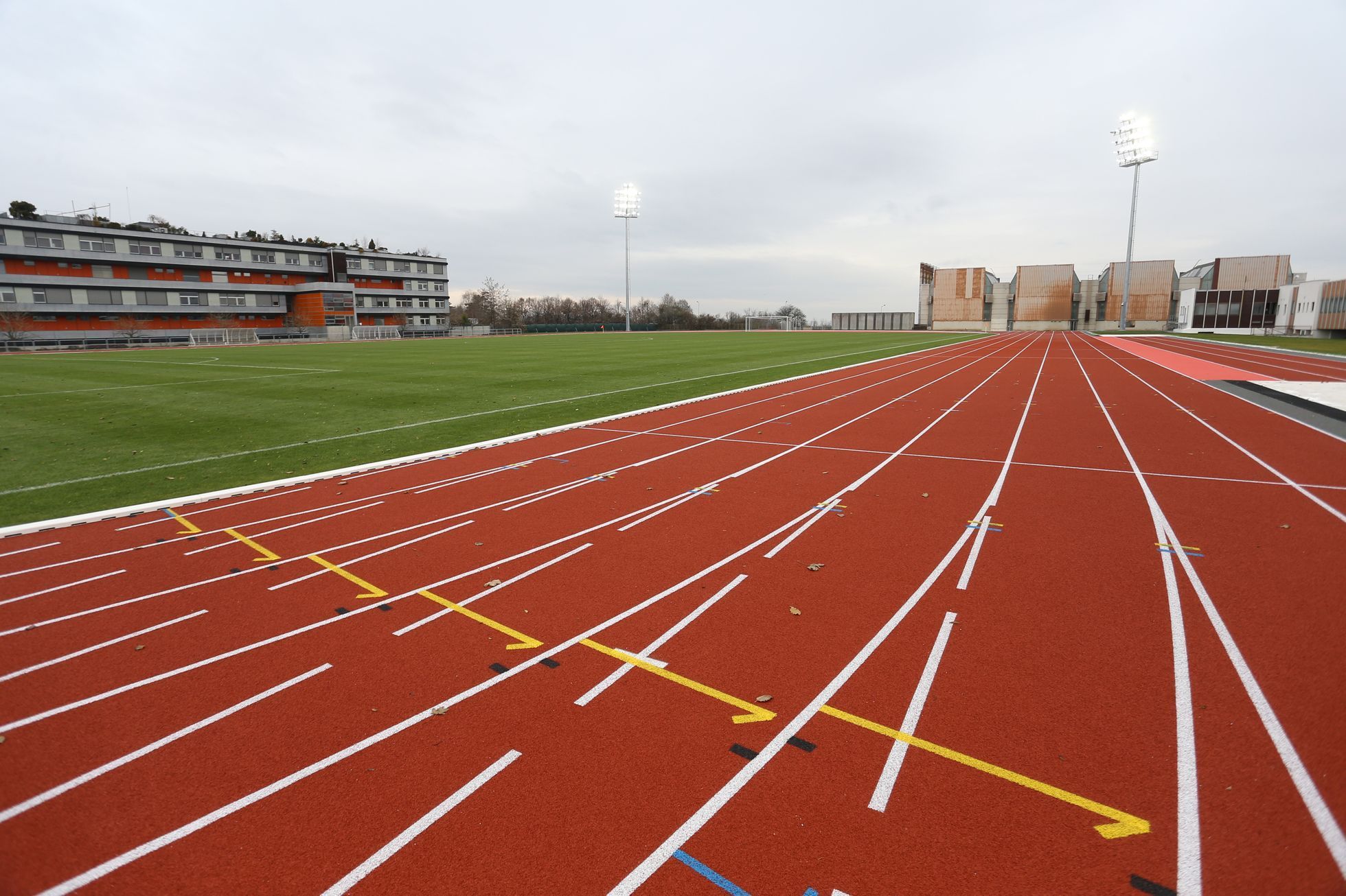 Nově rekonstruovaný stadion Přátelství na Strahově