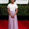 Quvenzhane Wallis arrives at the 72nd Golden Globe Awards in Beverly Hills