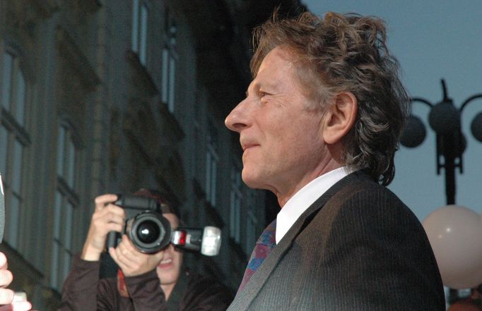 Roman Polanski při pražské světové premiéře filmu Oliver Twist v září 2005.