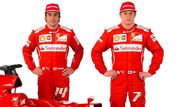 Fernando Alonso, Kimi Räikkönen a Ferrari F 14 T. To má být zaručený recept na první titul Ferrari po šesti letech čekání.