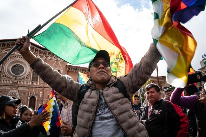 La Paz, Bolívie po rezignaci Evo Moralese