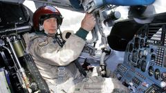 Vladimír Putin, letadlo, bombardér, kabina