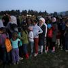 Uprchlický tábor Idomeni na řecko-makedonské hranici