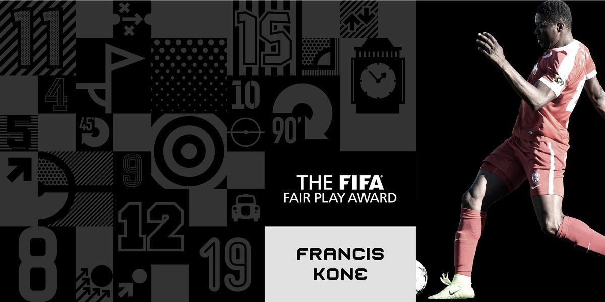 Francis Kone získal cenu fair play FIFA