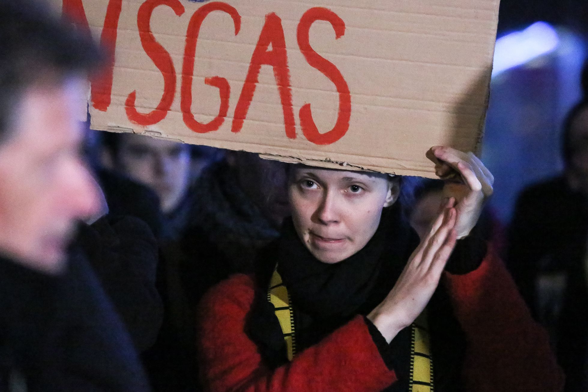 Demonstrace proti demolici budovy Transgasu, 20. 2. 2019