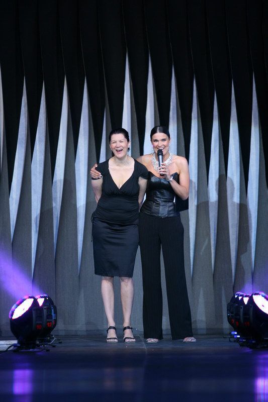 Módní přehlídka Taťány Kovaříkové - Mahulena Bočanová a Taťána Kovaříková