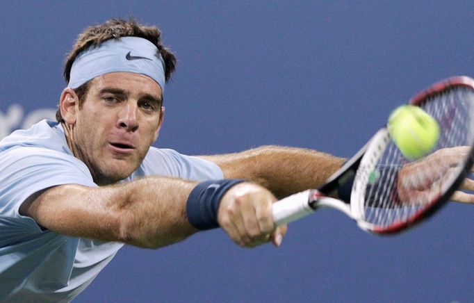 Juan Martin Del Potro na tenisovém US Open