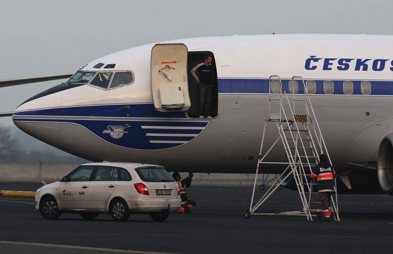Boeing v retro kabátě