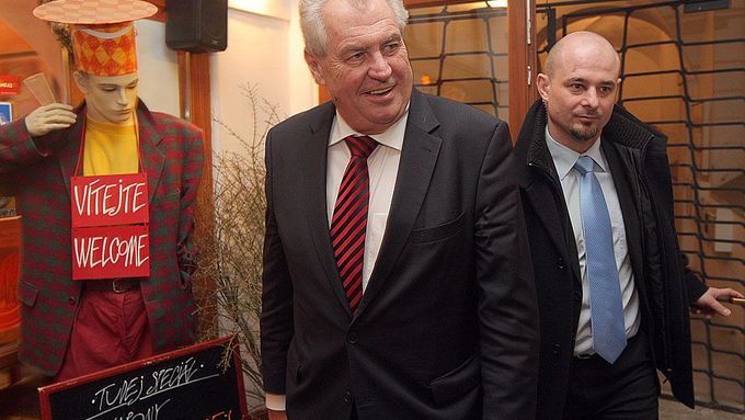 Nově zvolený prezident Miloš Zeman.