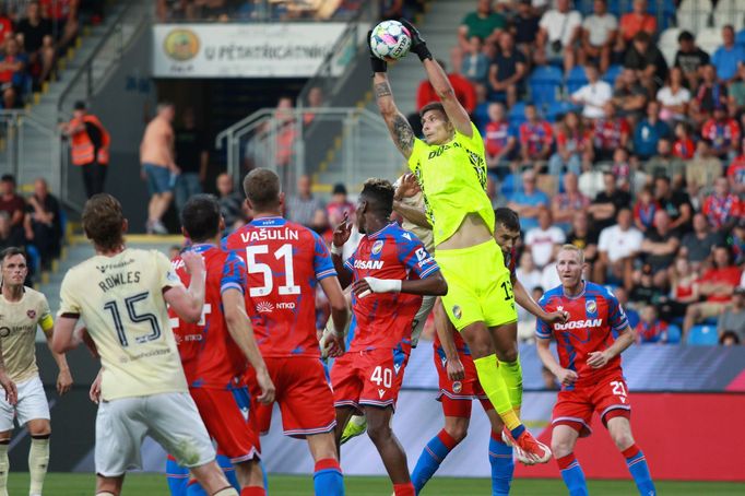 Marián Tvrdoň v zápase 4. předkola EL Plzeň - Heart of Midlothian