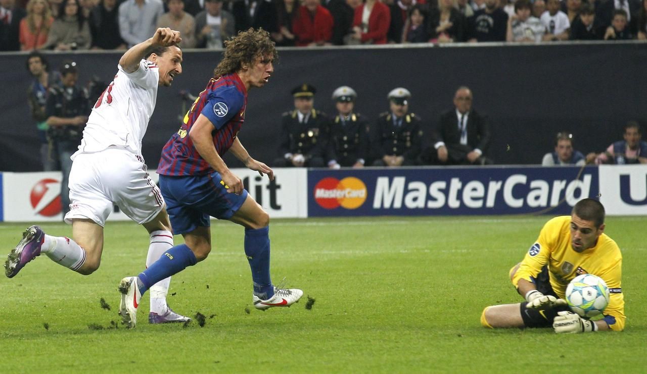 AC Milán - Barcelona (Puyol, Valdes, Ibrahimovič)