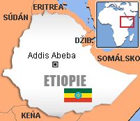 Mapa - Etiopie