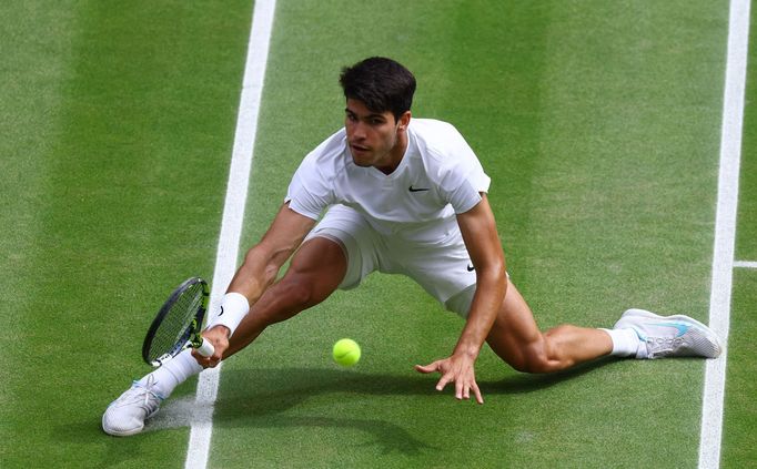 Carlos Alcaraz ve finále Wimbledonu