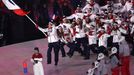 Český telemark při nástupu na olympiádě v Pchjongčchangu 2018