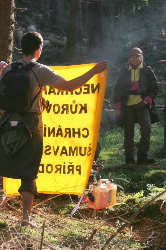 Blokáda na Šumavě - 27. 7. 2011