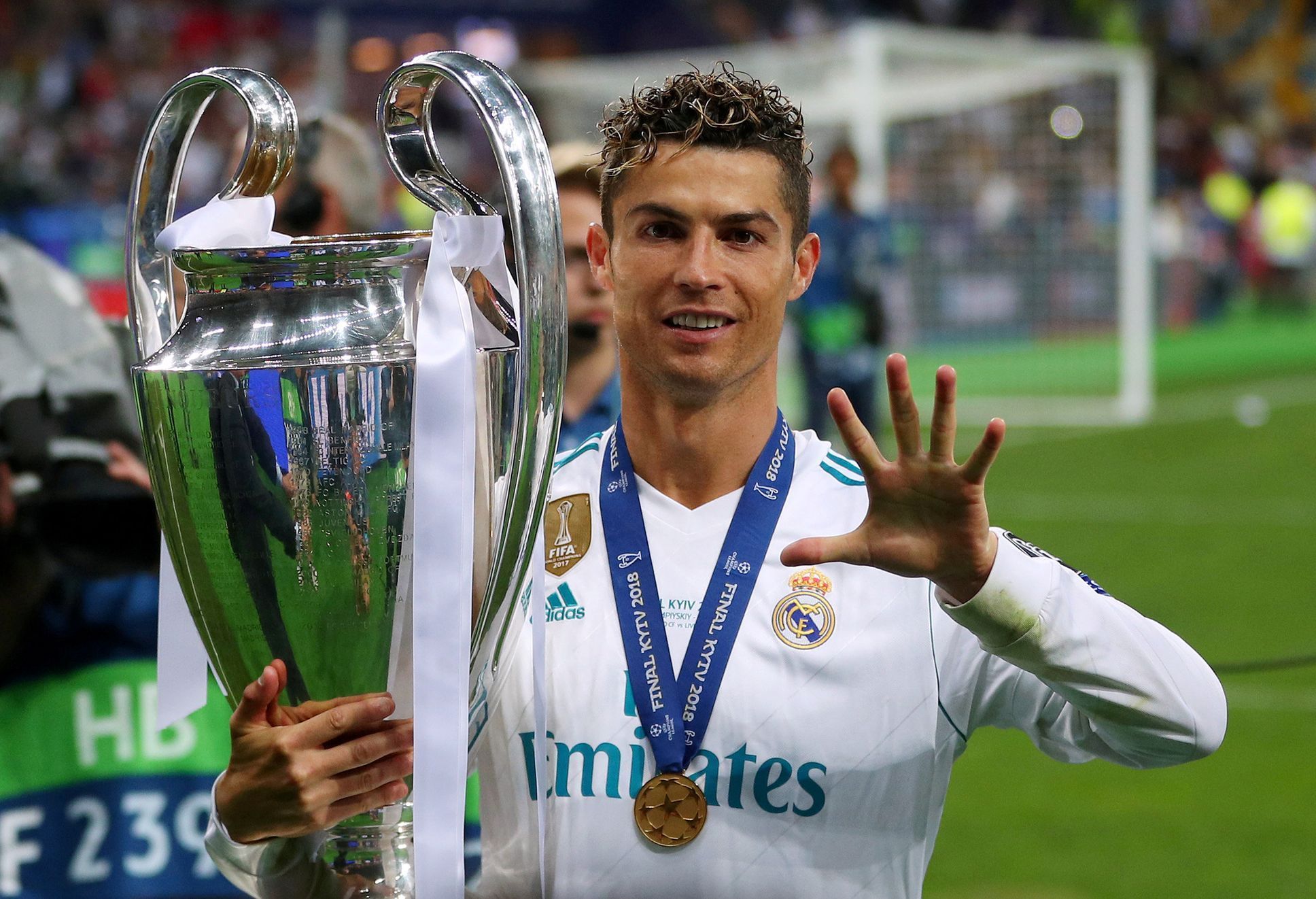 fotbal, Liga mistrů 2017/2018, Real Madrid - Liverpool, Cristiano Ronaldo