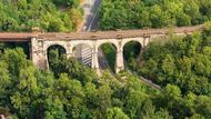 Hlubočepský viadukt na takzvaném Pražském Semmeringu