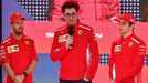 F1, VC Austrálie 2019: Sebastian Vettel, Mattia Binotto a Charles Leclerc, Ferrari