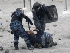 Leden 2014. Nepokoje na Majdanu.