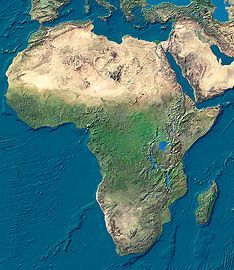 Afrika - mapa 234px - geo