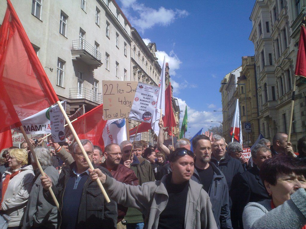 Demonstrace proti vládě