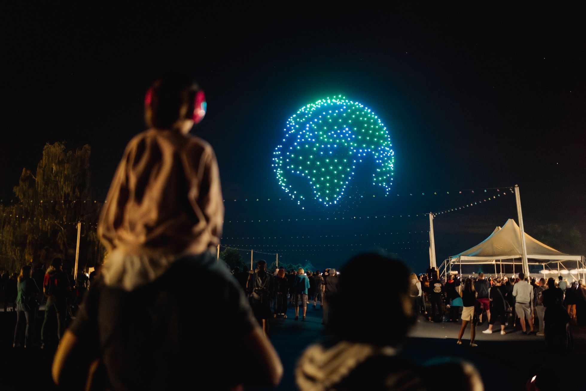 Dronová show v Hradci Králové