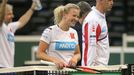 Kateřina Siniaková a Petr Pála před finále Fed Cupu 2018